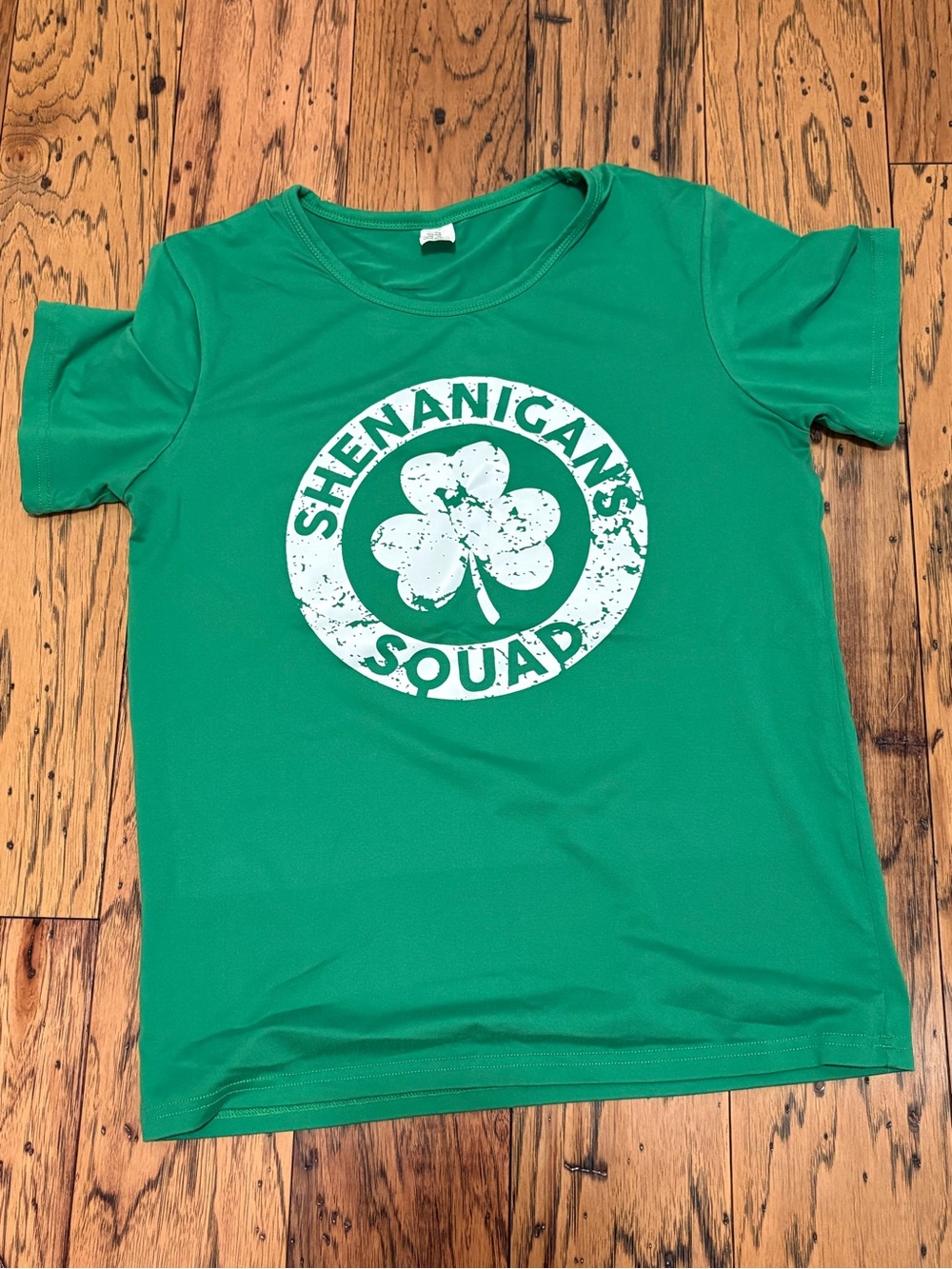 Shenanigans Squad Women’s Green Graphic Tee Size Small